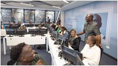 President William Ruto during the launch of Call Centre International (CCI) Global Contact Centre at Tatu City.