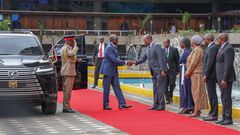 President Ruto arriving at the COMESA 24th summit of heads of state and government in Nairobi on October 9, 2025