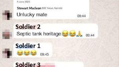 2025 WhatsApp leak revealed former BATUK soldiers laughing at rape victims in Kenya. Source: Cool Buzz TV