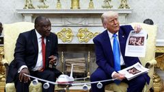 File image of presidents Cyril Ramaphosa (South Africa) and Donald Trump (U.S.)