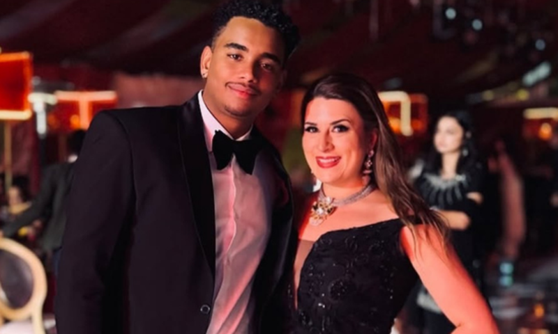 Sean Andrew with his girlfriend, Ashli Knöchel