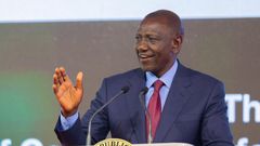 President William Ruto speaking during the launch the Pan-African Greentech Hub – Timbuktoo, Konza Technopolis, Makueni County.
