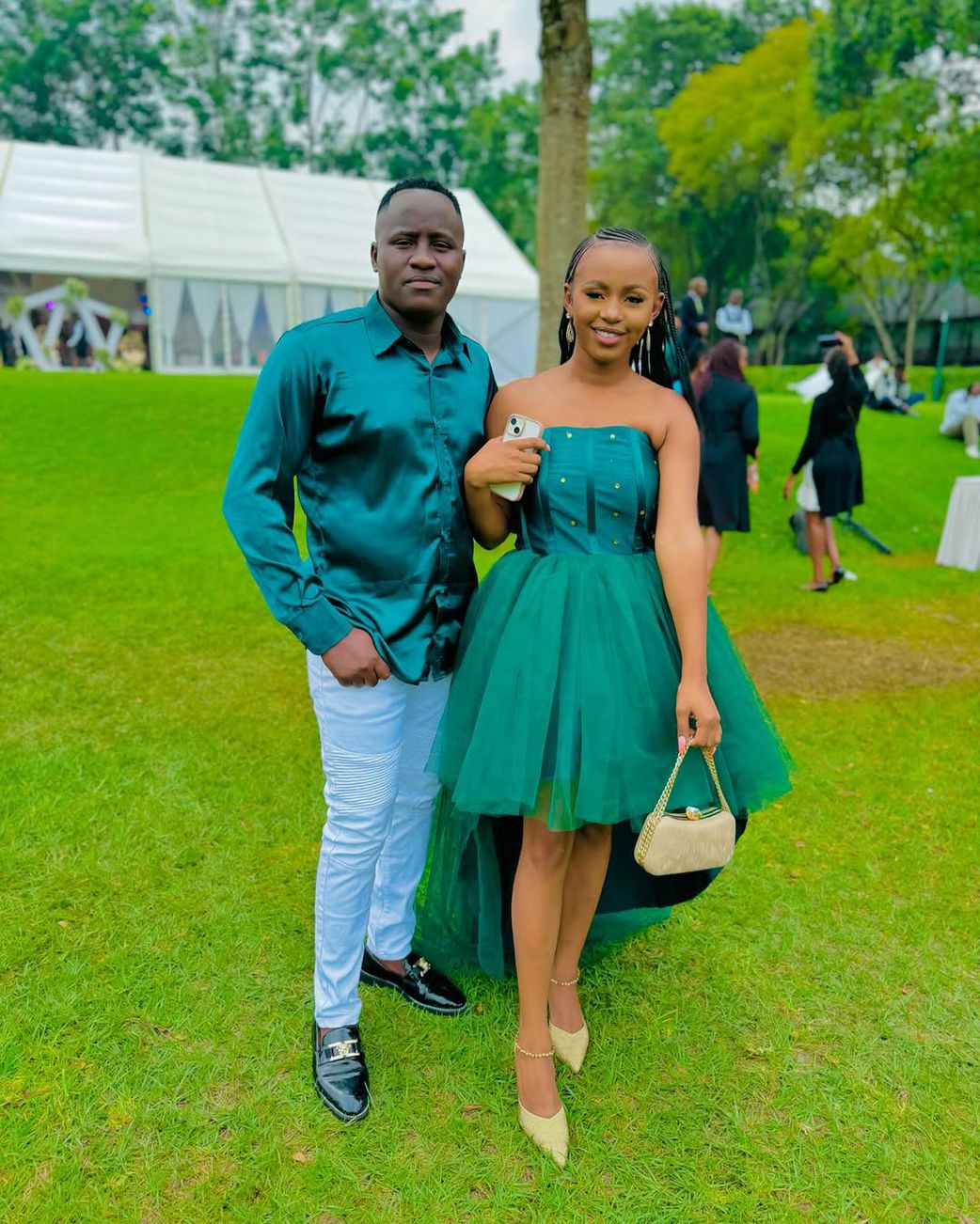 Youtuber Nicholas Kioko with wife Wambo Ashley