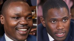 A collage of Ouma Oluga and Gabriel Oguda