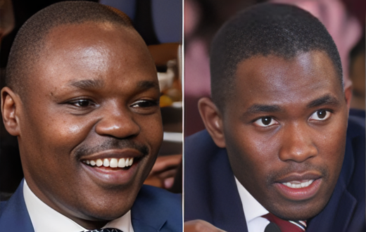 A collage of Ouma Oluga and Gabriel Oguda