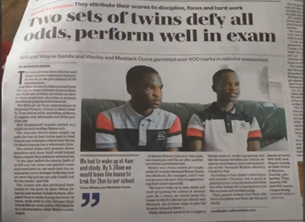 Will Emmanuel Isanda and Wayne John Isanda