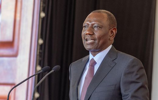 President William Ruto speaking at State House, Nairobi