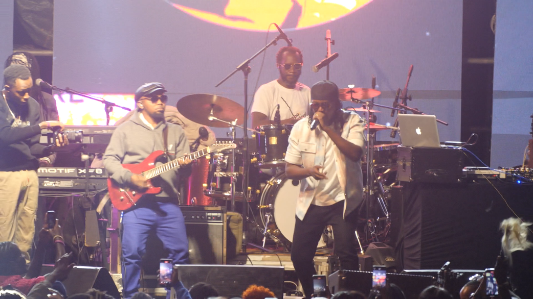 Wyre on stage at Kikuyu Love Sessions