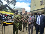 Police IG Douglas Kanja holds a press briefing over the death of Albert Ojwang'