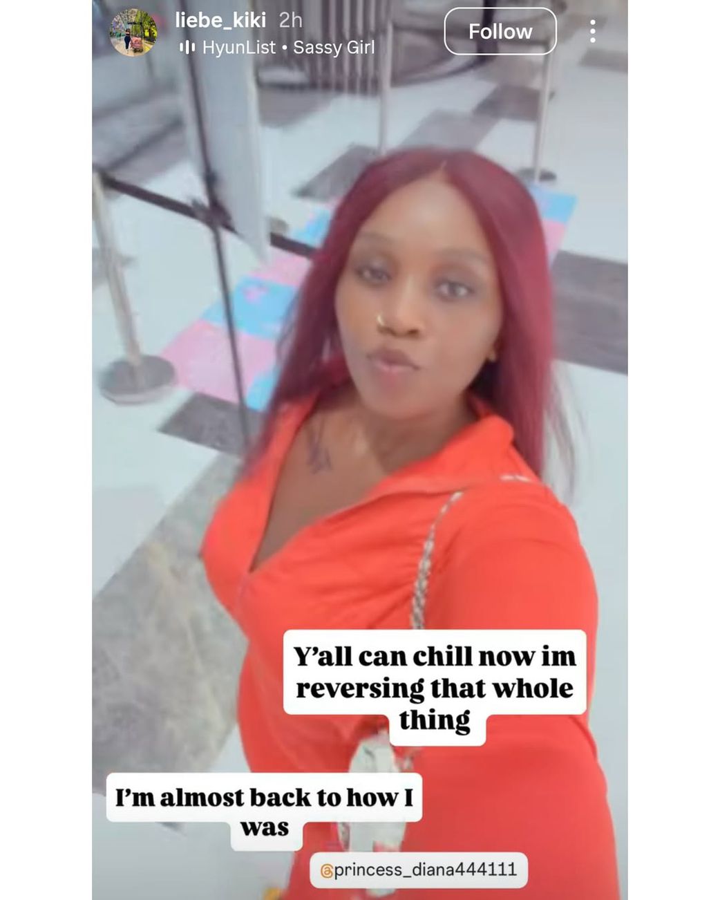 Influencer Liebe Kiki begins skin bleaching reversal, reveals why she did it