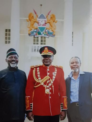 Capt. (Rtd.) Kung'u Muigai, former President Uhuru Kenyatta and the late Kibathi Muigai