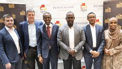 BBS Mall founder Abdiweli Hassan (Forth from right)
