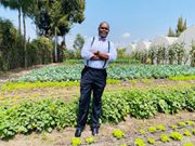 Noah Nasiali the CEO and founder of Afarmers AgriTech & Leadership Center