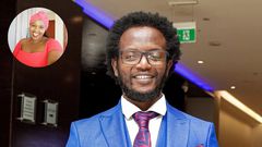 Comedian Prof Hamo and his baby mama Jemutai