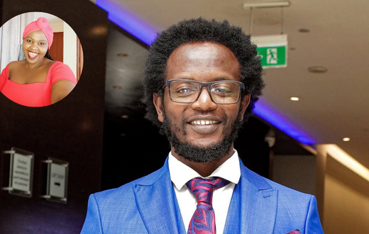 Comedian Prof Hamo and his baby mama Jemutai