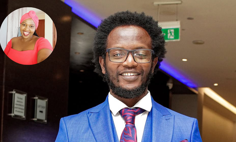 Comedian Prof Hamo and his baby mama Jemutai