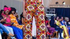 A model during Nairobi Fashion Week