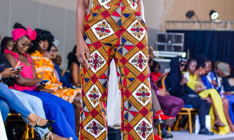 A model during Nairobi Fashion Week