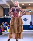 A model during Nairobi Fashion Week