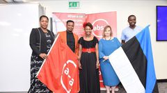 Absa Kenya Business Banking Director Elizabeth Wasunna, Cleaning the Airwaves (CTA's) Richard Njau, Golden Connections International CEO Makena Mathiu, Honorary Consul for the Republic of Estonia in Kenya Kadri Ayal and Dr. Theo Wangata
