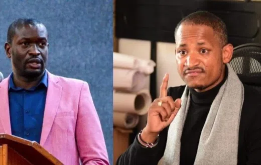 Nairobi Senator Edwin Sifuna and Embakasi East MP Babu Owino