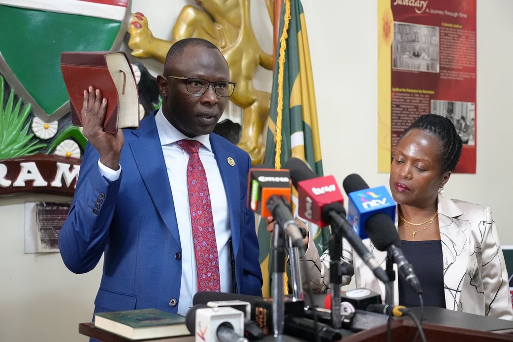 IEBC Chairperson Dr. Erastus Edung Ethekon,