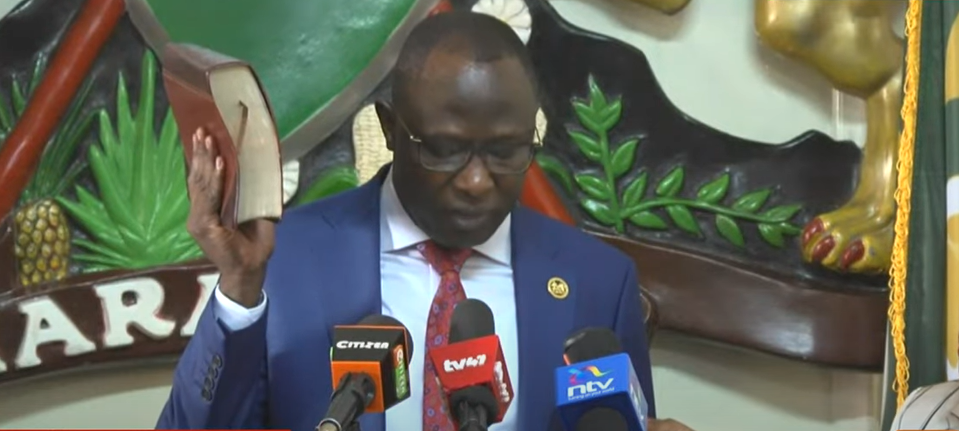 Chairperson of the Independent Electoral and Boundaries Commission (IEBC) Erastus Edung Ethekon