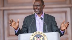 President William Ruto speaking at State House, Nairobi