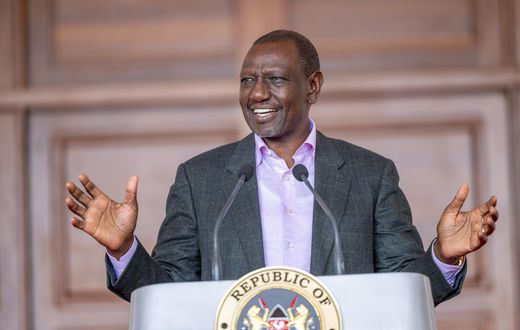 President William Ruto speaking at State House, Nairobi