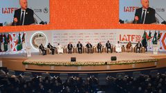 Presidential panel at the IATF 2025: Kenya's Deputy President Kithure Kindiki is seen on the extreme left