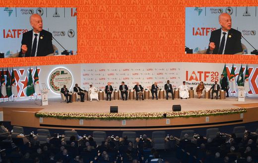 Presidential panel at the IATF 2025: Kenya's Deputy President Kithure Kindiki is seen on the extreme left