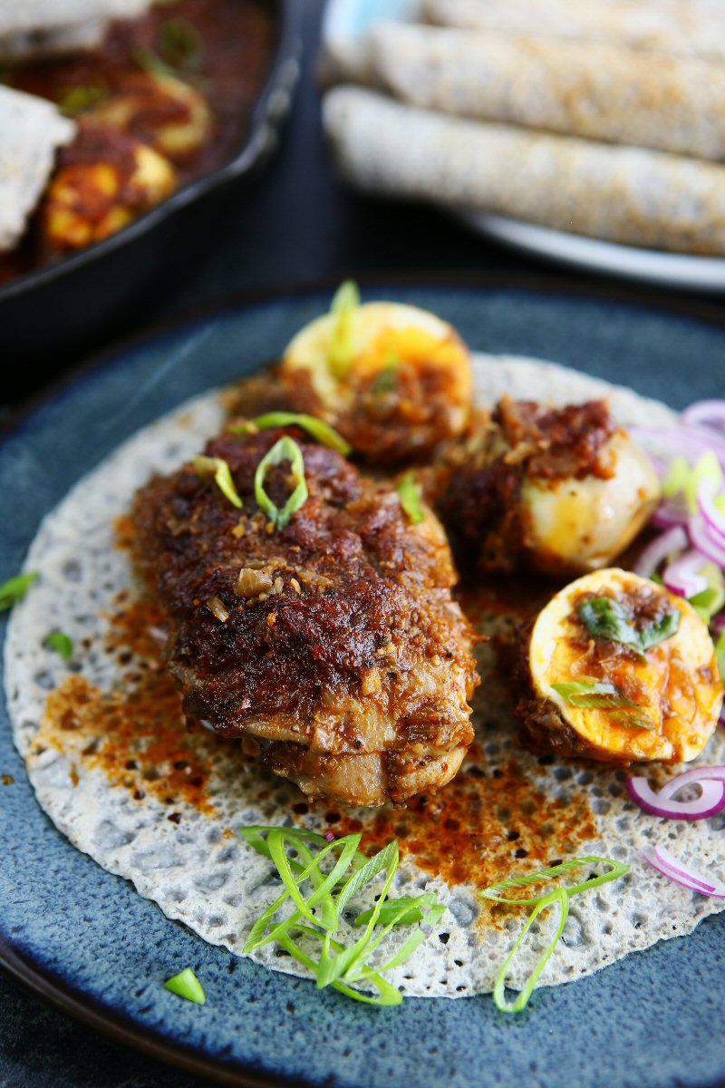 Doro Wat - Ethiopian Chicken & Egg Stew