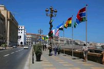Flags of some countries that took part in IATF 2025
