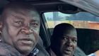 Kibra MP Peter Orero with his driver as captured in a the viral video shared by Larry Madowo