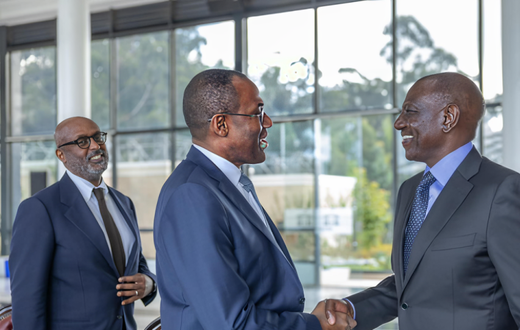 IMF Deputy Director Nigel Clarke and President William Ruto