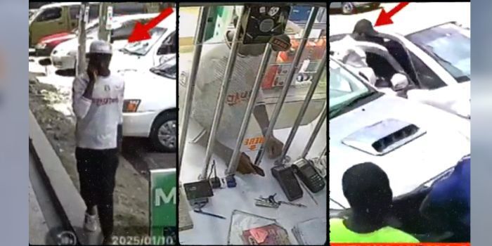 A snippet from a video of Duke Maingi’s arrest in Rongai which went viral.