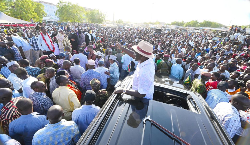 President William Ruto meeting Kenyans in Wajir
