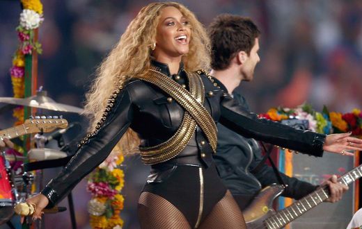 Beyonce during a previous Super Bowl performance