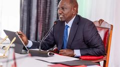 President Ruto chairing a previous Cabinet meeting