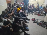 File image of suspected panga boys gang members who were arrested by the police in April 2025