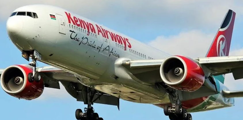 File image of a Kenya Airways plane