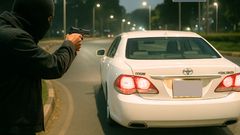 An AI generated image recreating the scene of MP Charles Were's shooting