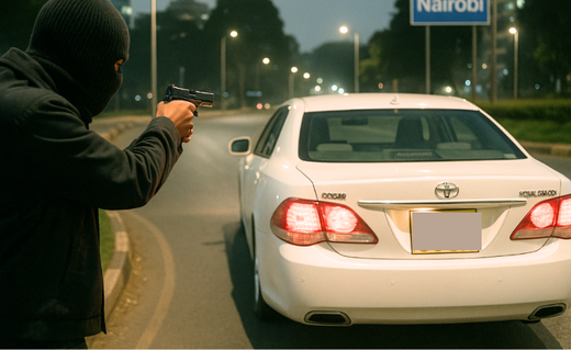 An AI generated image recreating the scene of MP Charles Were's shooting