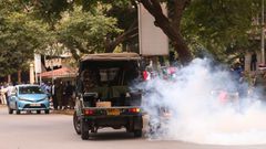 Police have hurled teargas canisters at youths and activists who took to the streets of Nairobi’s Central Business District (CBD) on Thursday, June 12, 2025.