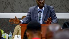 Former Deputy President and DCP leader Rigathi Gachagua addressing Kenyans in Seattle, Washington State, on Friday.