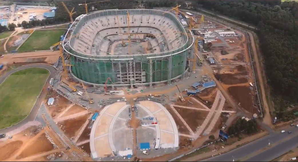 Talanta Stadium's current state of construction