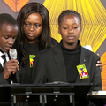 The late MC Fullstop's children Andy, Michael and Sheba