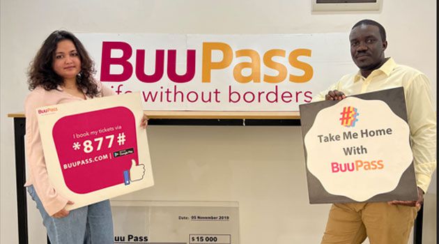 Wycliffe Onyango (right), co-founder of BuuPass