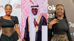 Kenyan content creators Anita Soina, Roy Kanyi and Valerie Keter
