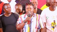Ezekiel Otuoma's ex-girlfriend at his burial ceremony in Siaya on January 11,  2025